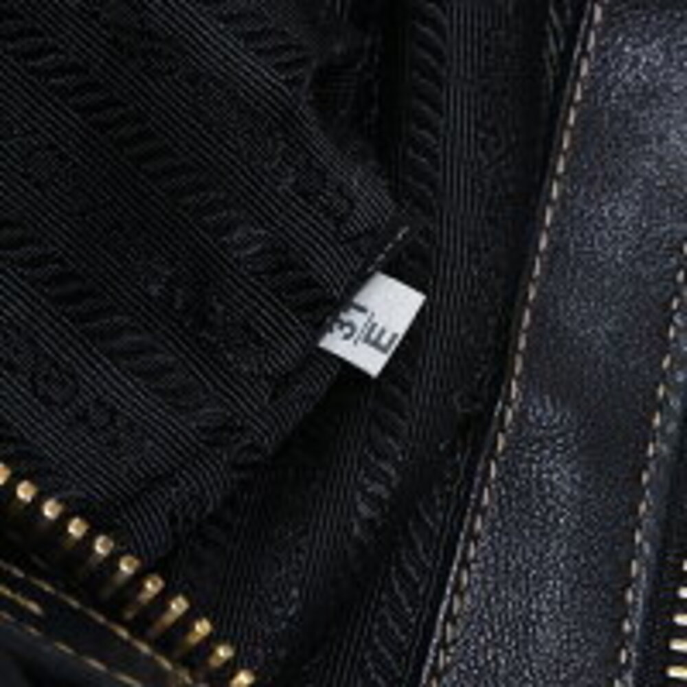 Prada Leather Shoulder Bag Black - Picture 11 of 13
